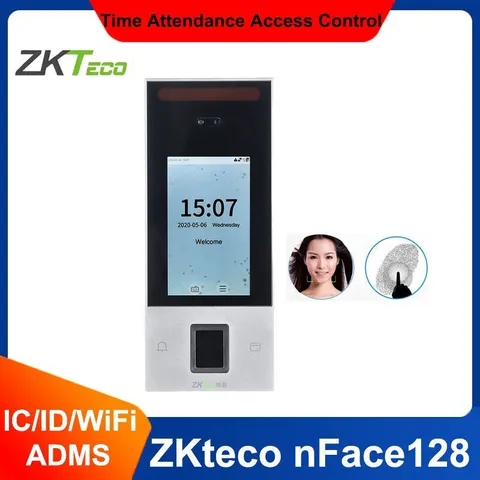 ZKTeco nFace128 Facial Recognition Fingerprint Time Attendance Control System