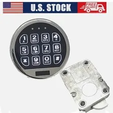 Gun Safe Lock Replacement with Swing Bolt Black Keypad Safe Electronic Lock