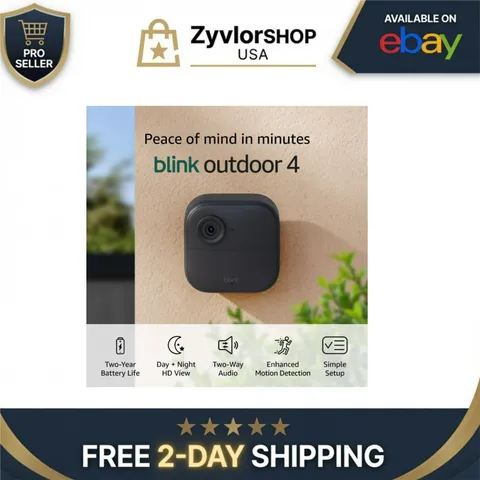 Blink Outdoor 4 Wireless Security Camera 1080p Night Vision Alexa