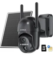 SEHMUA 4G LTE Cellular Solar Security Camera Wireless Outdoor, No WiFi Solar