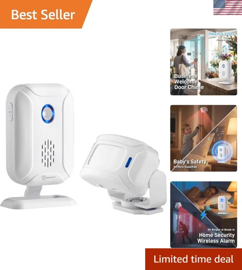 Motion Sensor Doorbell for Business, Bed Alarm for Elderly Dementia | Door Ch...