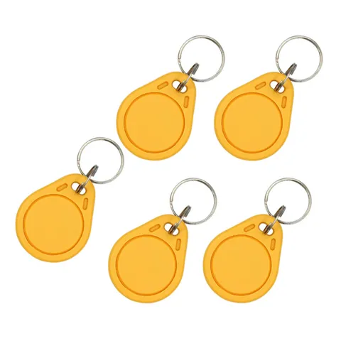 5Pcs 13.56Mhz UID Clone Cards Write Keychain Tags M1 IC Card S50 1K Changeable K