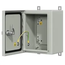 KWONONG Metal Enclosure, IP65 Waterproof Electrical Box for 10"×8"×6", Grey