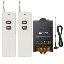 Remote Control Switch,1500M Long Distance,AC 110V/120V/240V /40A Relay Wireless