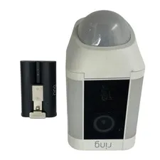 Ring Spotlight Cam Model 5AT3S8 Outdoor Camera White #U7894 AR