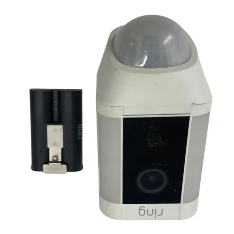 Ring Spotlight Cam Model 5AT3S8 Outdoor Camera White #U7894 AR