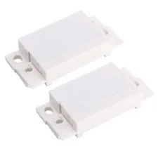 2pcs MC-31 Surface Mount Wired NC Door Sensor Alarm Magnetic Reed Switch White