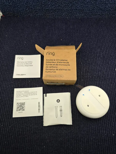 Ring 53-035426 Smoke & CO Listener Sensor White Pro Monitoring Sensors