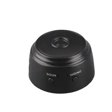(Black)Security Camera Portable Mini Camera 150 Degree Wide Angle Home Use