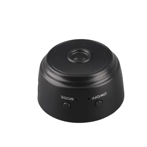 (Black)Security Camera Portable Mini Camera 150 Degree Wide Angle Home Use