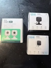 Blink Mini 2K+ 2-Pack + 2x Blink Mini HD Camera Bundle - New Sealed
