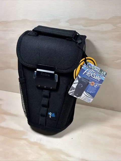 AquaVault FlexSafe Anti-Theft Portable Travel Safe Combination Lock Black