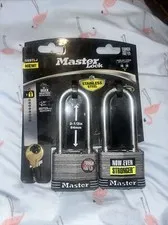MASTER LOCK M5XTLJCCSEN HEAVY DUTY OUTDOOR PADLOCK 2" WIDE, 2-1/2" SHACKLE 2PACK