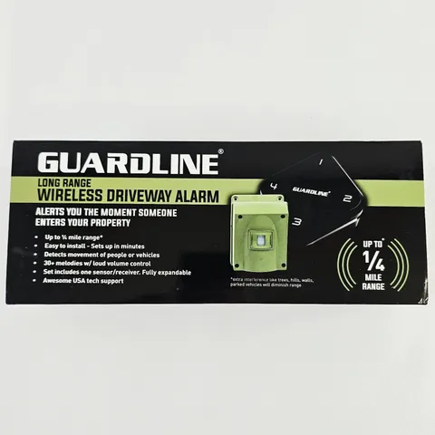 Guardline GL5000 Long Range Wireless Driveway Alarm 1/4 Mile Range Motion Sensor
