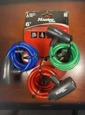 Master Lock Bike Cable Lock 5/16'' X 6 Keyed