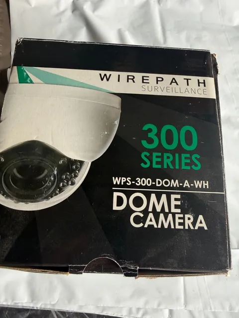 Wirepath WPS-300-DOM-A-WH 300 Series Dome Security Camera White NEW