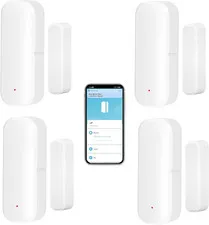 Wifi Door Sensor: Wireless Window Sensor with App Alerts, Tuya Smart Contact Sen