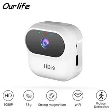 Ourlife Mini HD WiFi Camera Camcorder Security Motion Detection