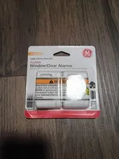GE Window Door Alarms 2 Pack Indoor Security 120dB Chime Peel Stick Easy Install
