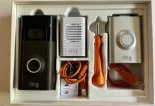 Ring Video Doorbell 2+Chime Bundle Pack Used Untested See Description/Condition