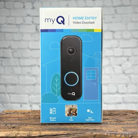 myQ Video Doorbell 2K Camera, Batt or Wired, Color Night Vision, Live View