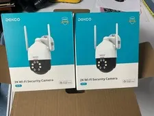 2 New DEKCO DC5L 2K Wi-Fi Security Cameras Google Home