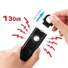 PERSONAL EMERGENCY SECURITY ALARM 130Db Siren Keychain Self Defense