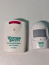 Western Saftey Wireless Driveway Alert System Motion Sensor Untested