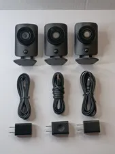 Lot of 3 SimpliSafe SSCM1 and SSCM2 Wired Indoor Home Security Cameras