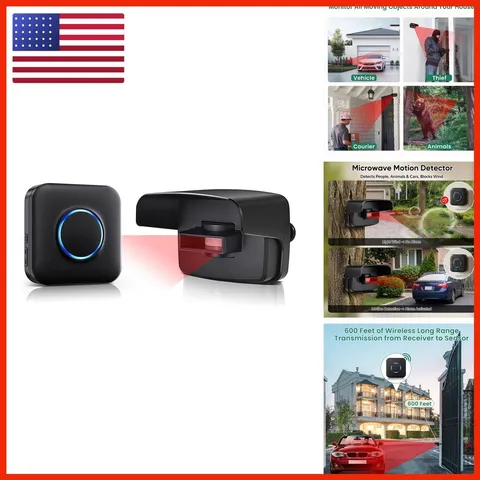 Bistee Wireless Driveway Alarms 58 Chimes,Drive Way Alarm Motion Sensor ZJ-03-UK