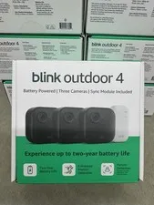 Blink Outdoor 4 (4th Gen) Wireless 3 Camera Security System Sync Module