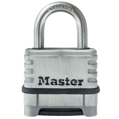 Master Lock Stainless Steel Combination Padlock Outdoor Resettable Weatherproof