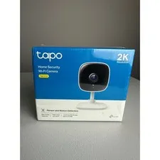 TP-Link Tapo C110 Home Security Wi-Fi Camera 2K Resolution Night Vision White