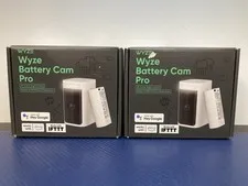 LOT OF 2 New Wyze Battery Cam Pro Security Camera