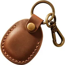 Genuine Leather AirTag Holder Compatible with Apple AirTag 2nd Gen & 1st Gen,...