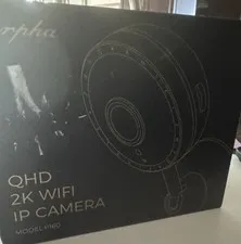 ARPHA P160 2K QHD WiFi IP Indoor Security Camera, Google Assistant, Black 128GB