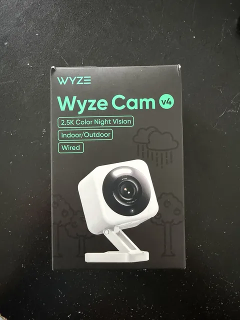 Wyze Cam v4 2.5K Wired Wi-Fi IP Camera Color Night Vision Indoor/Outdoor