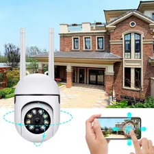 Wireless Wifi Security Camera 1080P HD with Night Vision – 360° PTZ Indoor/Outdo