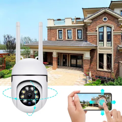 Wireless Wifi Security Camera 1080P HD with Night Vision – 360° PTZ Indoor/Outdo