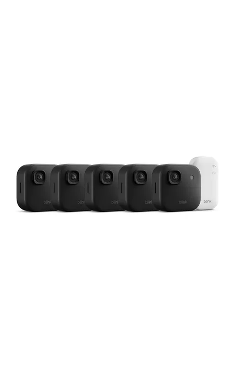 Blink Outdoor 2K+ Wireless Smart Security 5 Camera System with Sync Module Core