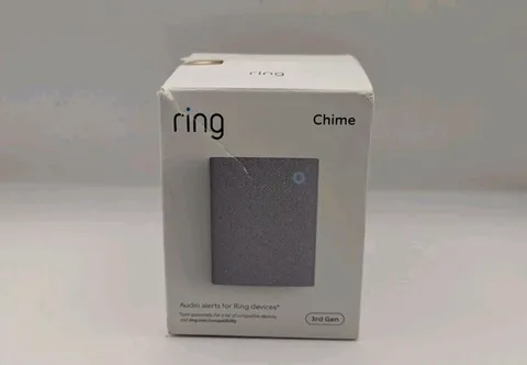 New Ring Chime 3rd Gen Enhanced Audio Real-Time Alerts Home Security White