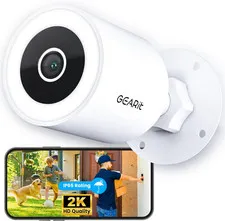 Cameras for Home Security - Outdoor Camera with Clear 2K HD Video - IP65 Weather