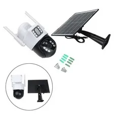 for Solar 4G Dual Lens IP Security Camera with For Night Vision for Outdoors