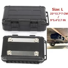 Magnetic Hidden Stash Box Under Car Secret Compartment Security Safe Container