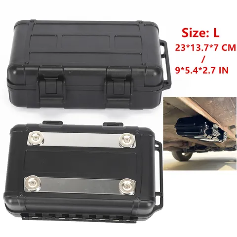 Magnetic Hidden Stash Box Under Car Secret Compartment Security Safe Container