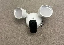 Arlo FLW2001 Wired Floodlight Security Camera,White- use for parts or repair