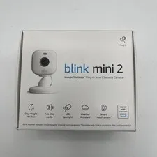 Blink Mini 2 Security Camera Webcam 1080p HD Home Pet Cam Mic White New