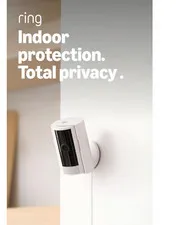 Ring Indoor Cam, Home or business security in 1080p HD video, White(B7)