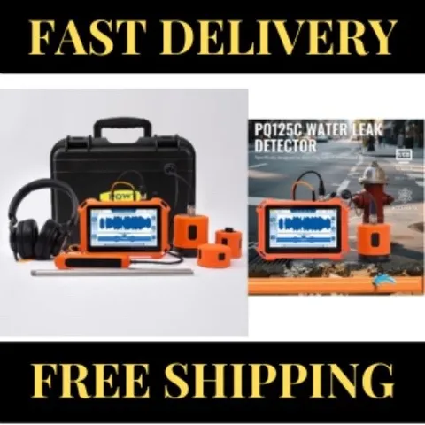 NEW Advanced Underground Water Leak Detector WITH Touchscreen & Carrying Case