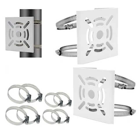 2Pcs Universal Vertical Pole Mount Bracket Mount Camera Adapter for CCTV Secu...